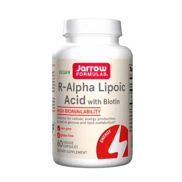Изображение товара Жирные кислоты Jarrow Formulas R-Альфа-липоевая кислота + Биотин (60 капсул)