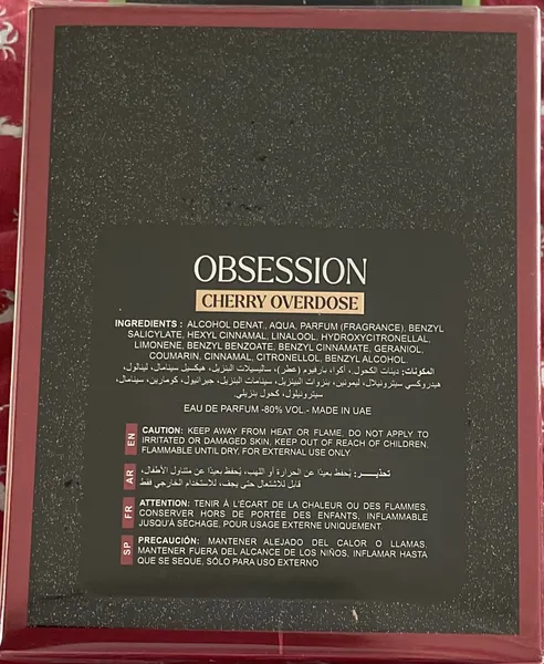 Изображение товара Парфюмерная вода Milestone Perfumes Obsession Cherry Overdose (100мл)