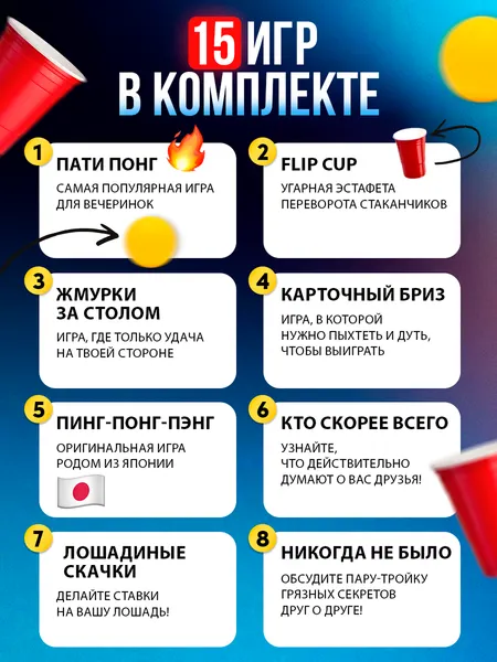 Изображение товара Набор игр Veselo Games 15 игр для вечеринки