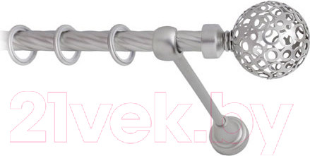 Изображение товара Карниз для штор Lm Decor Ажур 095 1р витой (сатин, 2.4м)