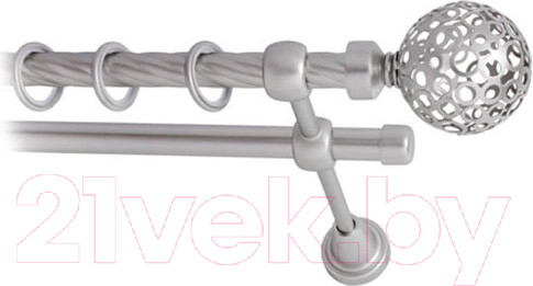 Изображение товара Карниз для штор Lm Decor Ажур 095 2р витой (сатин, 1.6м)