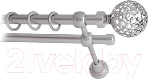 Изображение товара Карниз для штор Lm Decor Ажур 095 2р гладкий (сатин, 2м)