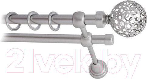 Изображение товара Карниз для штор Lm Decor Ажур 095 2р гладкий (сатин, 2.4м)