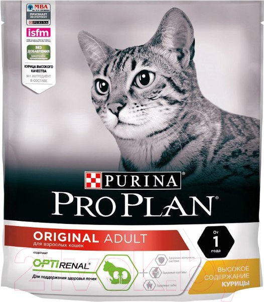 Изображение товара Сухой корм для кошек Pro Plan Adult Original с курицей (400г)