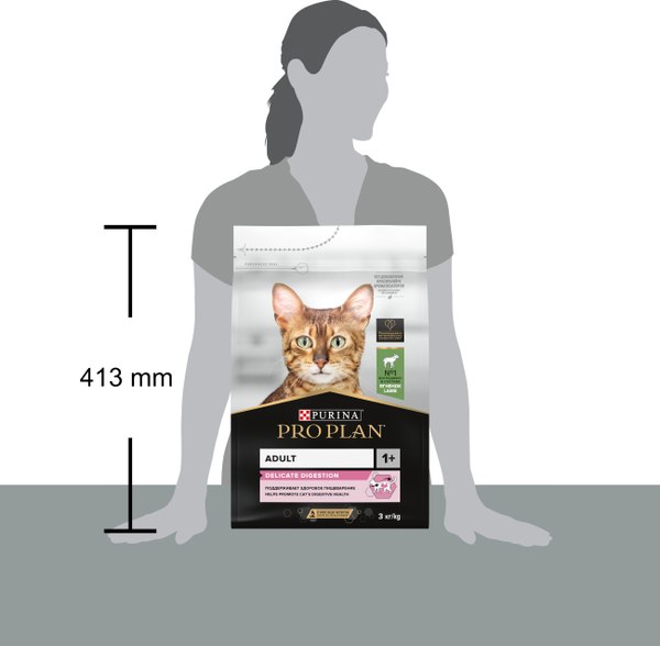Изображение товара Сухой корм для кошек Pro Plan Delicate с ягненком (3кг)