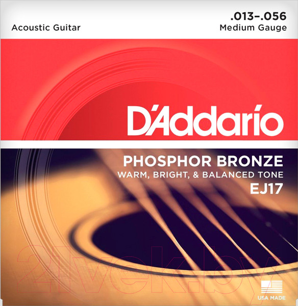 Изображение товара Струны для акустической гитары D'Addario EJ17