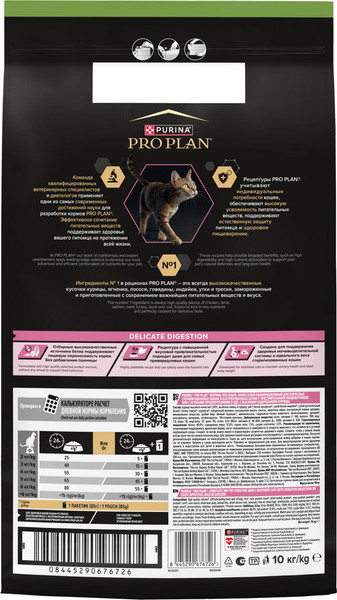 Изображение товара Сухой корм для кошек Pro Plan Adult Sterilised с курицей (10кг)