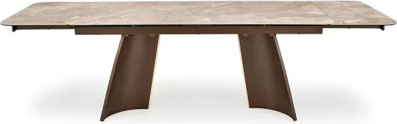 Изображение товара Обеденный стол Halmar Vesna 180-260x90 (бежевый мрамор/коричневый)
