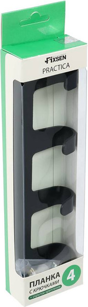 Изображение товара Крючок для ванной Fixsen FX-805B-4 (черный)