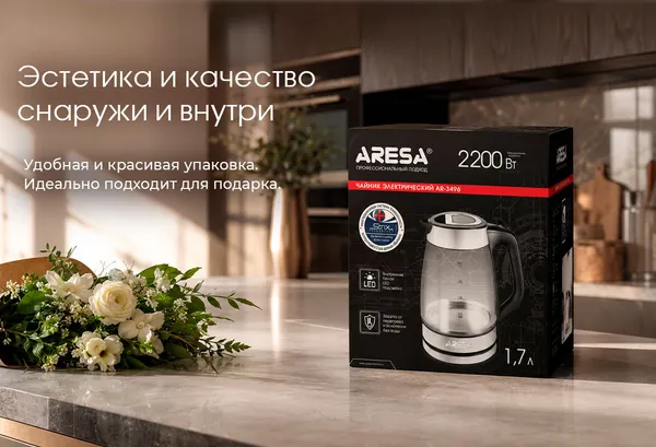 Изображение товара Электрочайник Aresa AR-3496