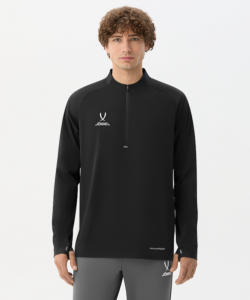 Изображение товара Лонгслив спортивный Jogel Premier PerFormPROOF 1/4 Zip Wind Top (черный 99, XL)
