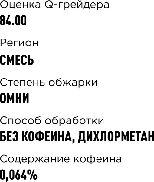 Изображение товара Кофе в зернах Tasty Coffee  Гватемала Декаф (250г)