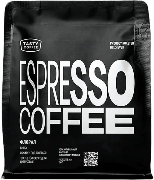 Изображение товара Кофе в зернах Tasty Coffee Флорал (250г)