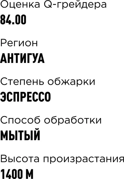 Изображение товара Кофе в зернах Tasty Coffee Гватемала Фуэго (250г)