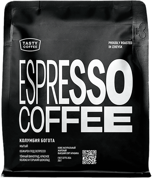 Изображение товара Кофе в зернах Tasty Coffee  Колумбия Богота (250г)