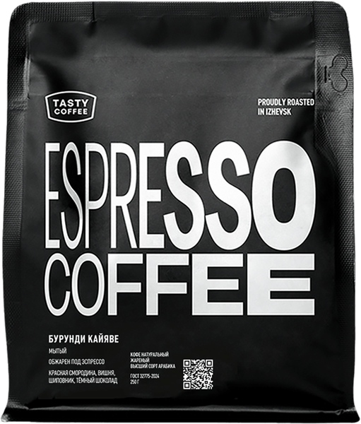 Изображение товара Кофе в зернах Tasty Coffee Бурунди Кайяве (250г)