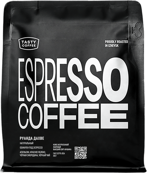 Изображение товара Кофе в зернах Tasty Coffee  Руанда Дахве (250г)
