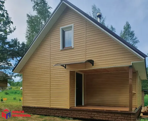 Изображение товара Сайдинг Альта-профиль Blockhouse Люкс ВН-03 (3x0.222м, бук)