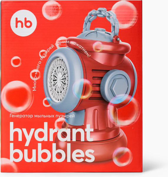 Изображение товара Генератор мыльных пузырей детский Happy Baby Hydrant Bubbles 331972 (красный)