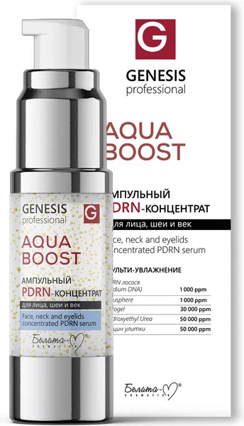 Сыворотка для лица Белита-М Genesis Professional Aqua Boost PDRN-концентрат (30мл)