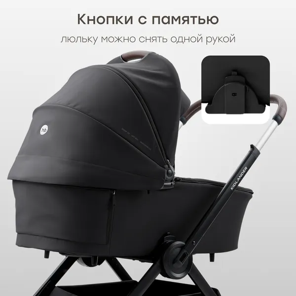 Изображение товара Детская универсальная коляска Happy Baby Kidlander 2 в 1 (black)