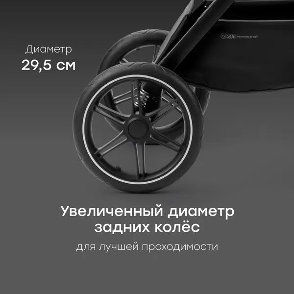 Изображение товара Детская универсальная коляска Happy Baby Kidlander 2 в 1 (black)