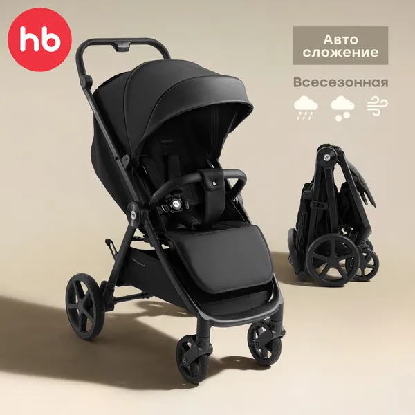 Изображение товара Детская прогулочная коляска Happy Baby Sensa (black nova)