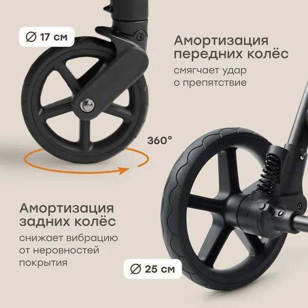 Изображение товара Детская прогулочная коляска Happy Baby Sensa (grey nova)
