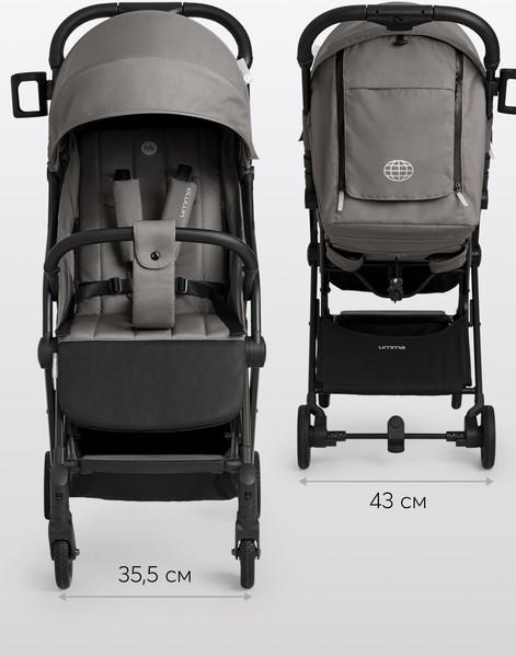 Изображение товара Детская прогулочная коляска Happy Baby Umma (true black)