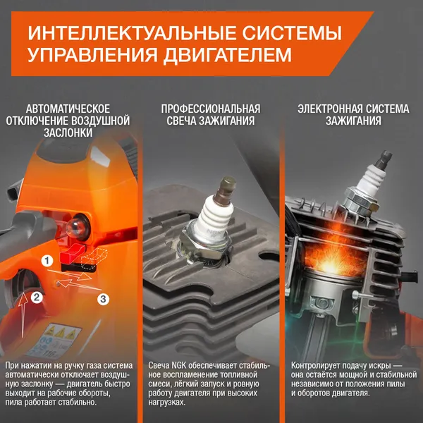 Изображение товара Бензопила цепная Daewoo Power DACS 450