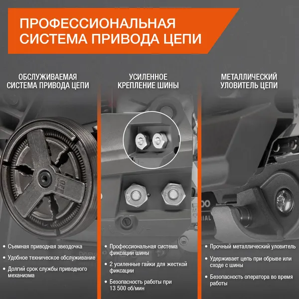 Изображение товара Бензопила цепная Daewoo Power DACS 450