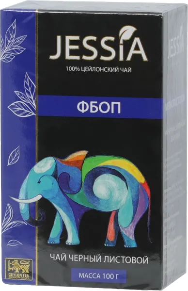 Изображение товара Чай листовой JESSIA Фбоп Черный (100г)