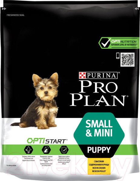 Изображение товара Сухой корм для собак Pro Plan Puppy Small & Mini с курицей и рисом (700г)