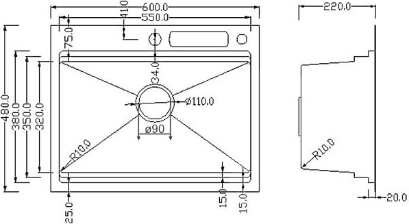 Изображение товара Мойка кухонная со смесителем Roxen 560113