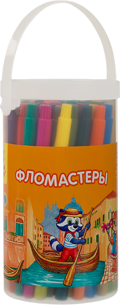 Изображение товара Фломастеры Мульти-пульти Енот в Венеции / WP_68089 (50цв)