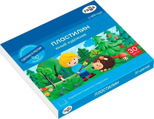Изображение товара Пластилин ГАММА Юный художник / 290125_30 (30цв)