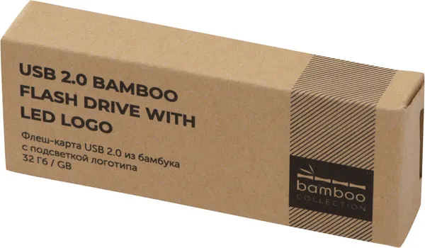 Изображение товара USB flash накопитель Evolt Bamboo LED 32 Гб / 624100