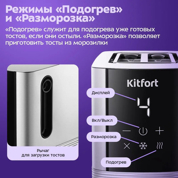 Изображение товара Тостер Kitfort КТ-9978