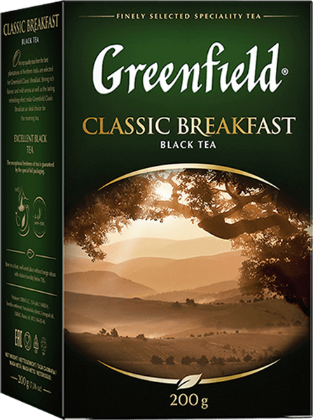 Изображение товара Чай листовой GREENFIELD Classic Breakfast черный (200г)