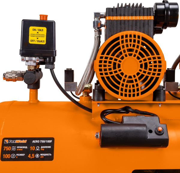 Изображение товара Воздушный компрессор FoxWeld Aero 750/100F / 9986