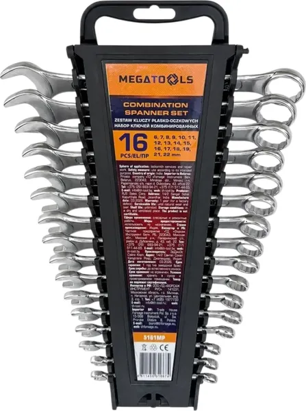 Изображение товара Набор ключей Megatools MT-5161MP (68036)