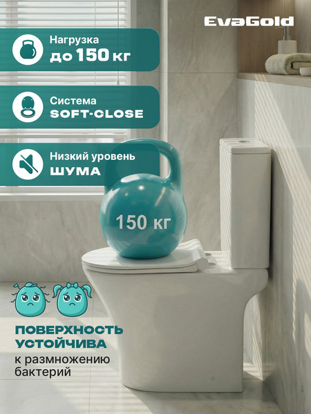 Изображение товара Унитаз напольный Eva Gold EG313
