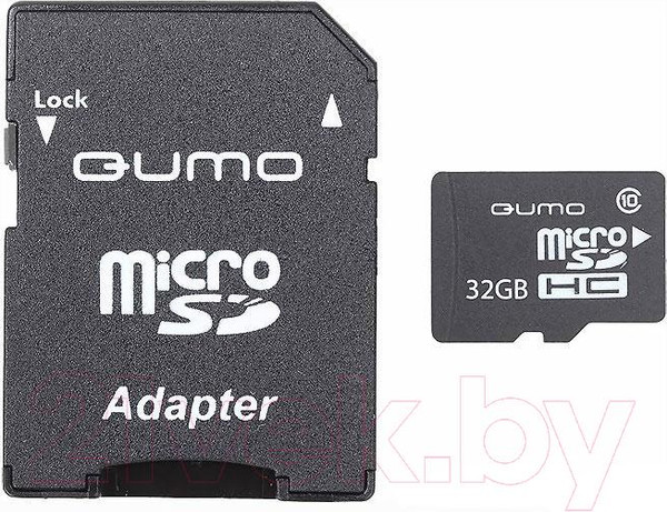Изображение товара Карта памяти Qumo microSDHC (UHS-1) 32GB (QM32GMICSDHC10U1)