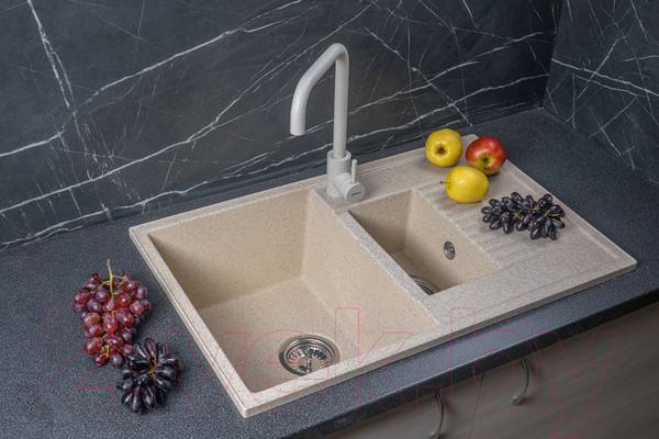 Изображение товара Мойка кухонная БелЭворс Forma L (темно-бежевый)