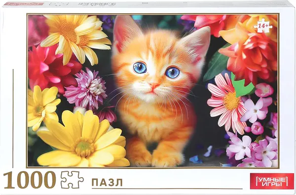 Изображение товара Пазл Умные игры Котёнок в цветах 4630395053082