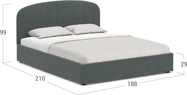 Изображение товара Двуспальная кровать Moon Family 1262 / MF012452