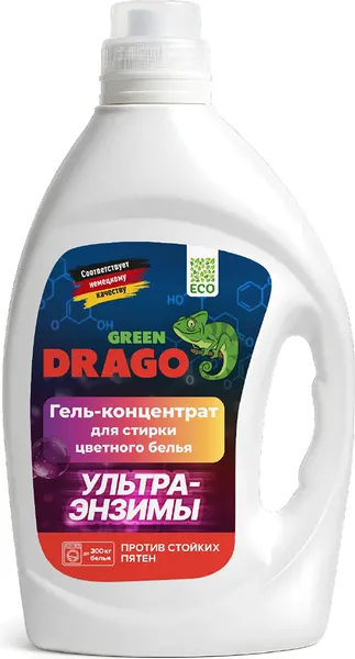 Изображение товара Гель для стирки Green Drago Eco для цветного белья (2л)