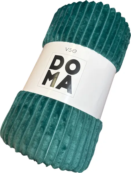 Изображение товара Плед Миланка Vse Doma 180x200 (полоса/изумрудный)