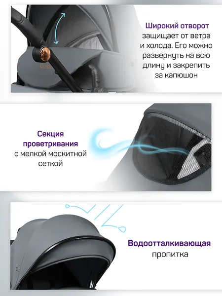 Изображение товара Детская универсальная коляска Costa Tillie TL-1 (серый)