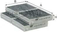 Изображение товара Комплект салонных фильтров GOODWILL AG4092KCFC (2 шт)
